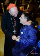 2013 Lourdes Pilgrimage - SUNDAY Cardinal Dolan Presents Malades Medals Pius X (12/71)